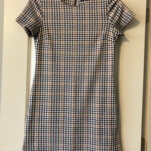 Chic Plaid Short Sleeve Dress